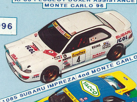 PROVENCE K1085 Subaru Impreza Beguin IGOL 4. Monte Carlo 1996