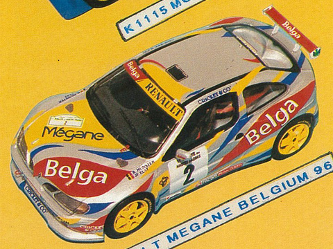 PROVENCE K1124 Renault MEGANE Belga Belgium Rally 1996