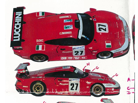 PROVENCE K1257 Porsche GT1 Fontana n.27 LM 1997