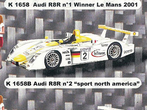 PROVENCE K1658b Audi R8 n.2 sport north america LM 2001
