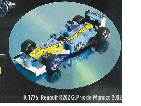 PROVENCE K1776 Renault F1 R202 Monaco GP 2002