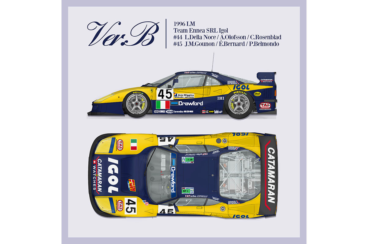 ** 予約商品 ** HIRO K864 1/12 Ferrari F40 GTE 1996 LM 24hours Team Ennea SRL Igol