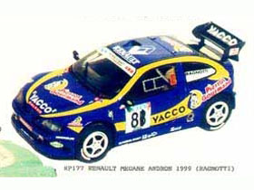 JPS KP177P ルノー Megane Andros 1999 Ragnotti プリペイントキット