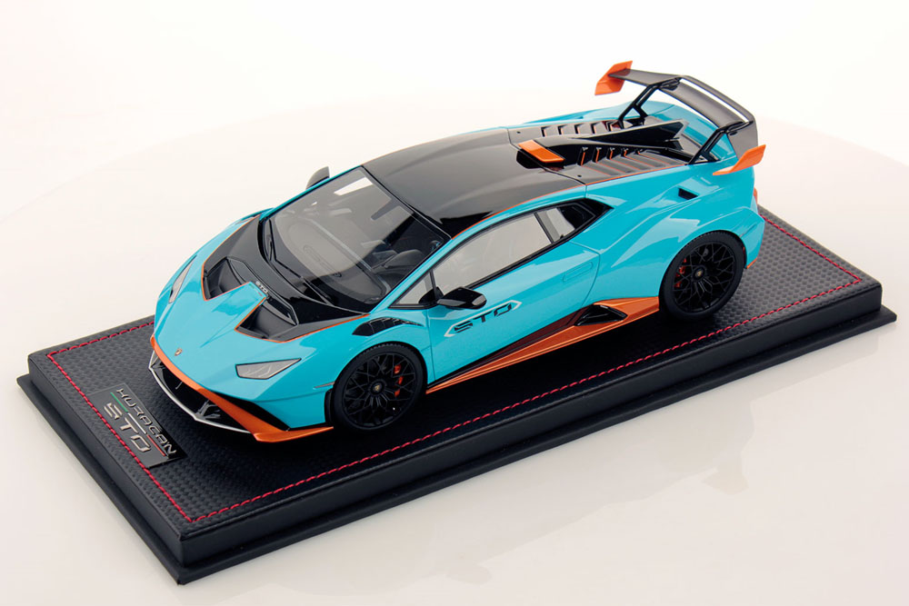 MR collection  LAMBO44A 1/18 Lamborghini Huracan STO Blu Laufey