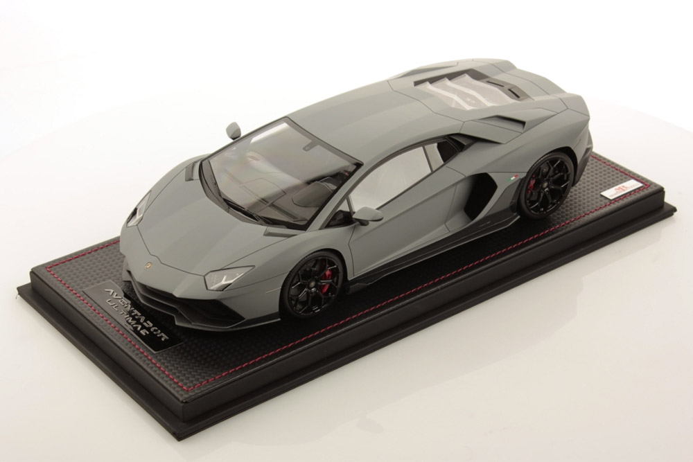 MR collection LAMBO050A 1/18 Lamborghini Aventador Ultimae Grigio Acheso Limited 149pcs