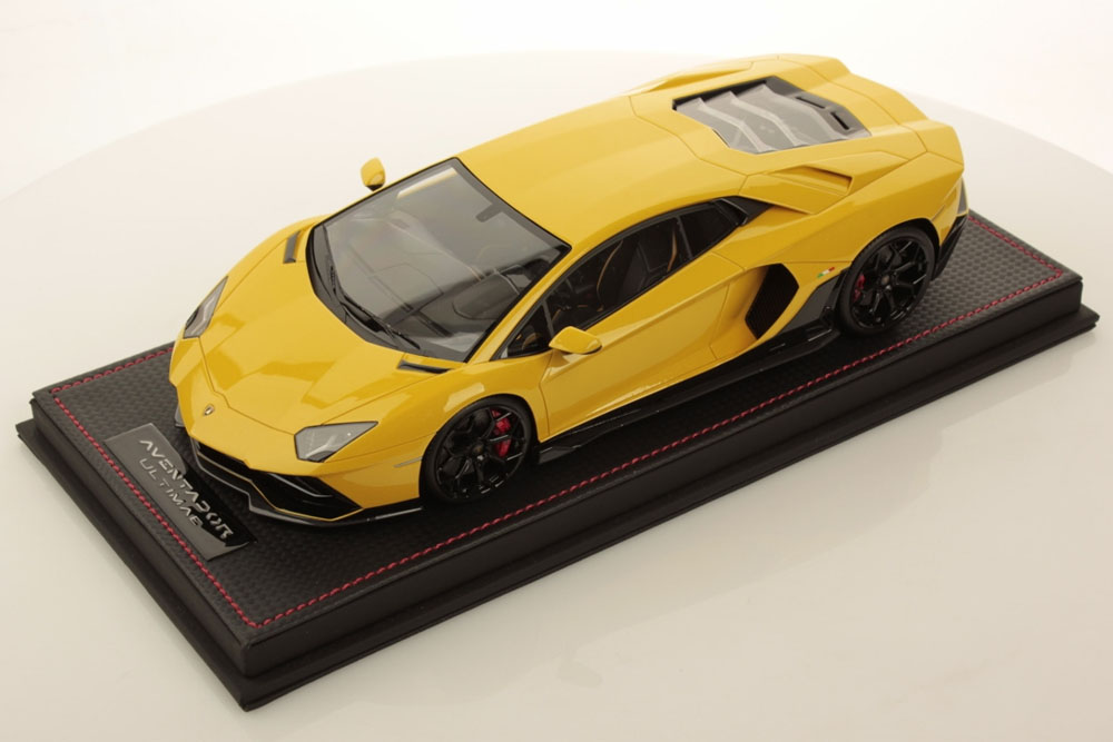 MR collection LAMBO050D 1/18 Lamborghini Aventador Ultimae Giallo Belenus