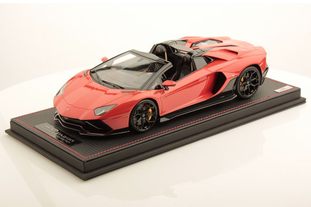 MR collection LAMBO051C 1/18 Lamborghini Aventador Ultimae Roadster Arancio Xanto