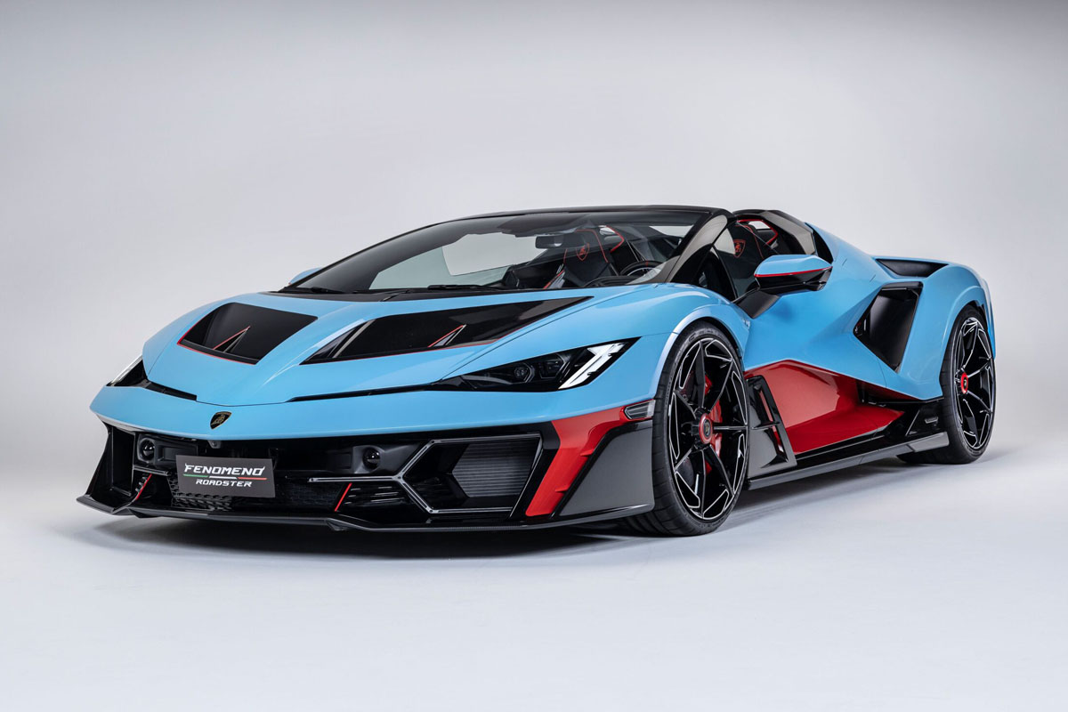 ** 予約商品 ** MR collection LAMBO068 1/18 Lamborghini Fenomeno Roadster Blu Cepheus / Rosso Mars