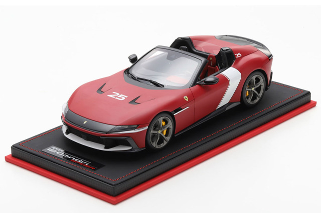 MR collection FE044SE5 1/18 Ferrari 12 Cilindri Spider Rosso Racing 2025 Matt Limited 99pcs