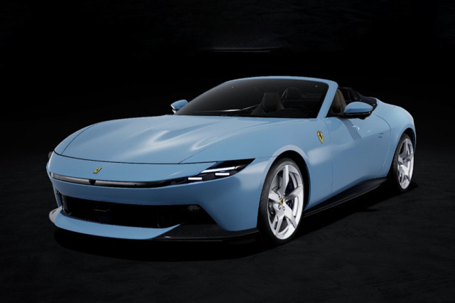 ** 予約商品 ** MR collection FE051D 1/18 Ferrari Amalfi Spider Azzurro La Plata