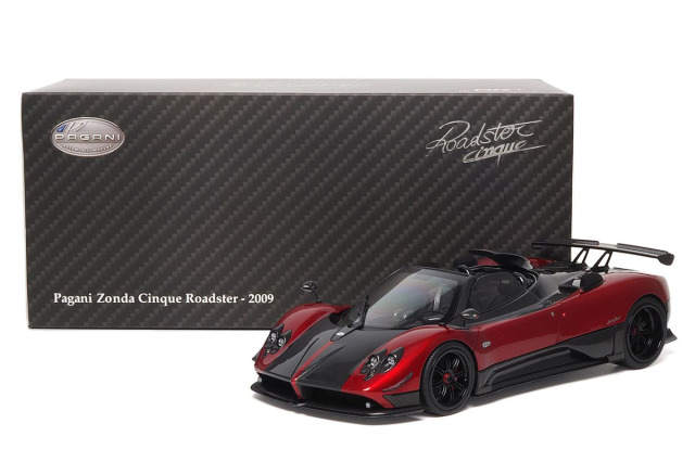 ** 予約商品 ** BBR - Almost Real 1/18 Pagani Zonda Cinque Roadster (Diecast full open) Rosso Dubai -BASIC PACK