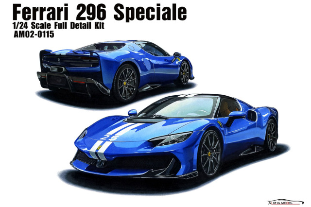 ** 予約商品 ** ALPHA Model 1/24キット AM02-0115 Ferrari 296 Speciale