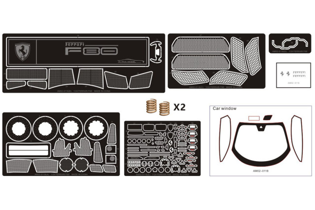 arinko様確認用 予約商品 ** ALPHA Model 1/24キット AM02-0118 Ferrari F80 ミニカー