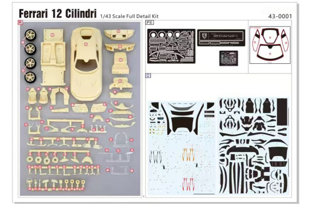 Alpha Model 1/43キット AM43-0001 Ferrari 12 Cilindri
