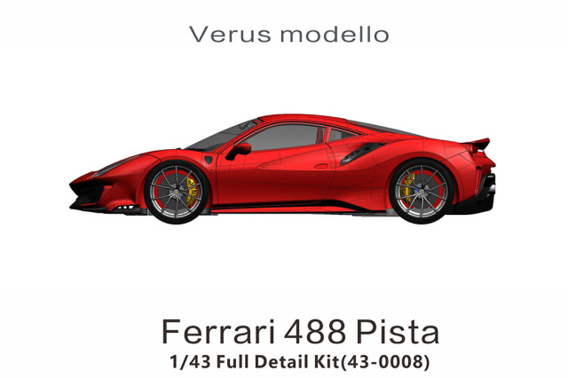 予約商品 ** Alpha Model 1/43キット AM43-0008 Ferrari 488 Pista