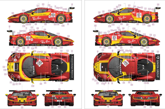 予約商品 ** Alpha Model 1/43キット AM43-0009B Ferrari 296 GT3 Ver