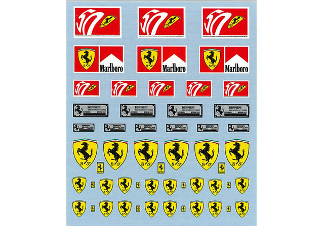 Museum collection AS001R 1/12,20,24 Ferrari Emblem Decal【メール便可】
