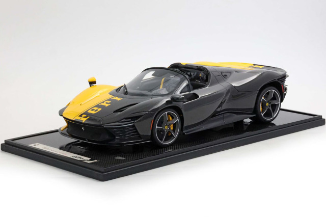 ** 予約商品 ** BBR1217O 1/12 Ferrari Daytona SP3 599+1 - Open Roof Giallo Modena / Carbon Fiber Limited 99pcs