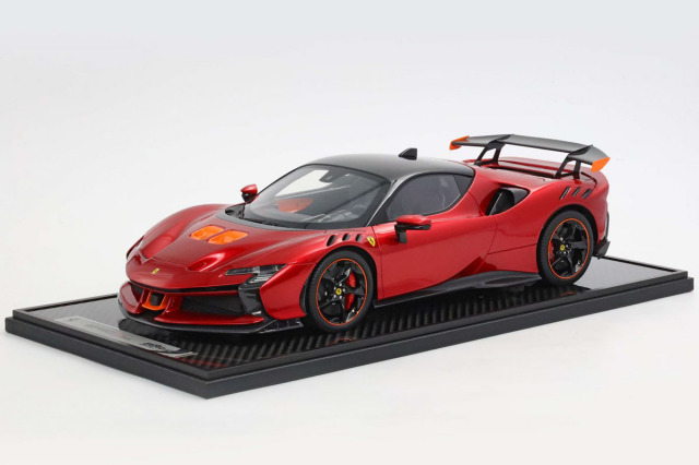 BBR1220B1 1/12 Ferrari SF90XX Stradale Rosso Fuoco - (Orange Air Intakes) Limited 10pcs