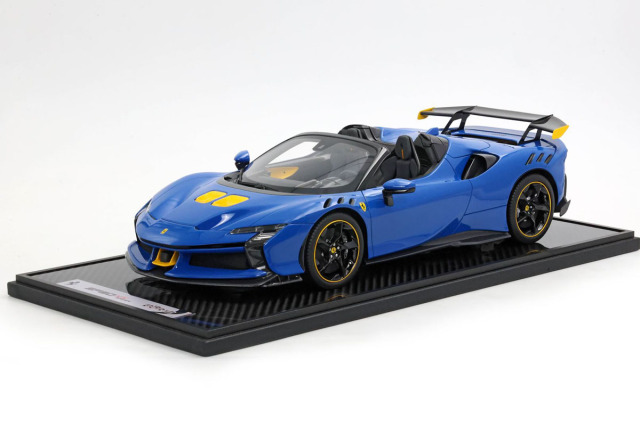 BBR1221A 1/12 Ferrari SF90XX Stradale Spider Azzurro Dino Limited 5pcs