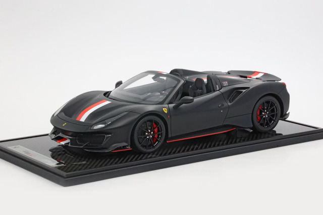 ** 予約商品 ** BBR1225CL 1/12 Ferrari 488 Pista Spider Open roof Charles Leclerc Limited 46pcs