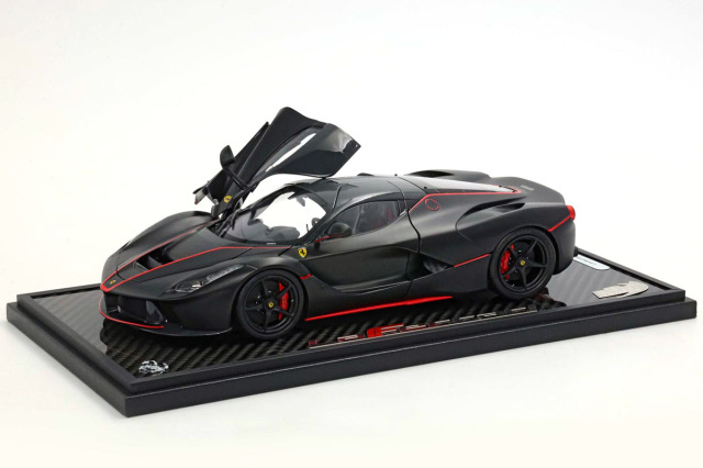 予約商品 ** BBR BBR182239A 1/18 La Ferrari Matt Black / Red Stripe
