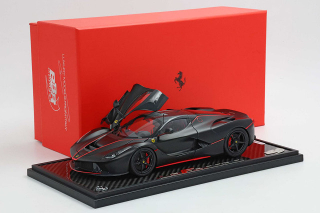 予約商品 ** BBR BBR182239A 1/18 La Ferrari Matt Black / Red Stripe