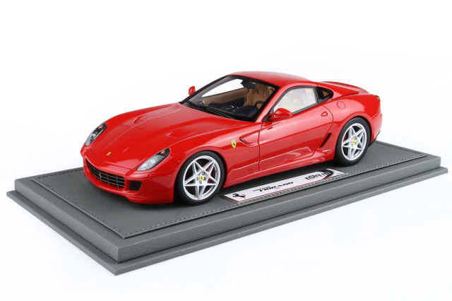 ** 予約商品 ** BBR1871FV 1/18 Ferrari 599 GTB Fiorano 2006 Automatic Gear Rosso corsa - Leather interior（ケース付）