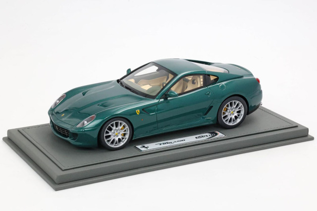 ** 予約商品 ** BBR1871GV 1/18 Ferrari 599 GTB Fiorano 2006 Automatic Gear Verde Pino - Green & Cream interior（ケース付）