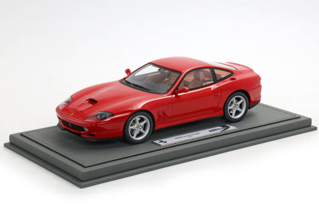 ** 予約商品 ** BBR1873A1V 1/18 Ferrari 550 Maranello 1996 Rosso Corsa - Beige（ケース付）