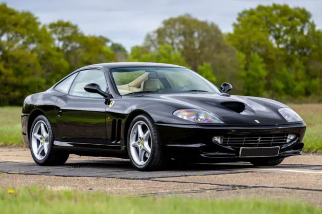 ** 予約商品 ** BBR1873DV 1/18 Ferrari 550 Maranello 1996 Nero Daytona - Cream（ケース付）