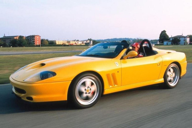 ** 予約商品 ** BBR1874BV 1/18 Ferrari 550 Barchetta 2000 Giallo Modena - Black interior（ケース付）