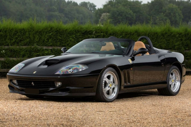 ** 予約商品 ** BBR1874CV 1/18 Ferrari 550 Barchetta 2000 Nero DS - Beige interior（ケース付）