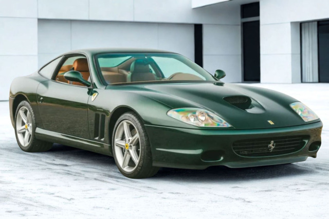 ** 予約商品 ** BBR1875FV 1/18 Ferrari 575M Maranello 2002 Verde Zeltweg - Cuoio interior（ケース付）