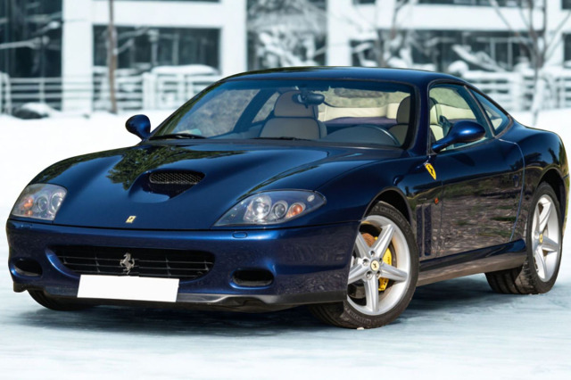** 予約商品 ** BBR1875GV 1/18 Ferrari 575M Maranello 2002 Blu Tour de France - Cream interior（ケース付）
