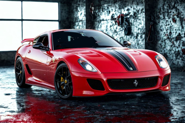 ** 予約商品 ** BBR1880A2V 1/18 Ferrari 599 GTO 2010 Rosso Corsa with Black stripe & Wings Limited 27pcs（ケース付）