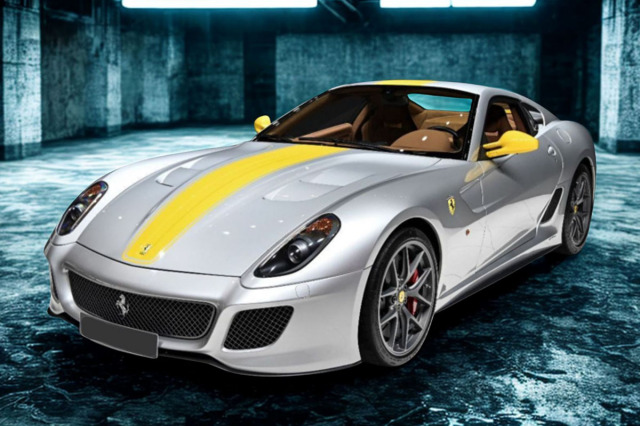 ** 予約商品 ** BBR1880C1V 1/18 Ferrari 599 GTO 2010 Argento Nurburgring with Yellow stripe Limited 27pcs（ケース付）