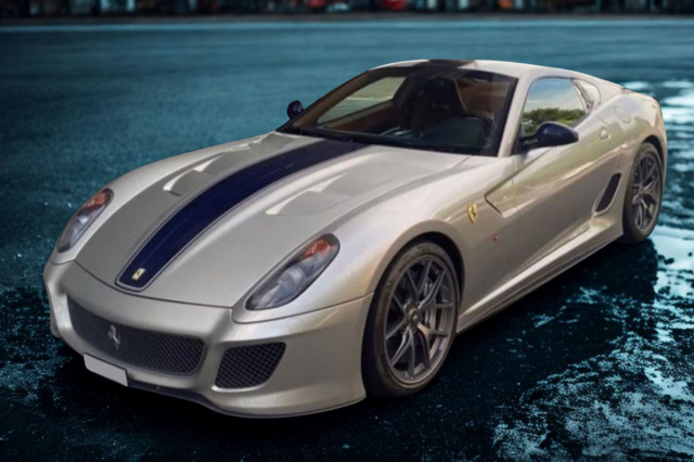 ** 予約商品 ** BBR1880EV 1/18 Ferrari 599 GTO 2010 Grigio Ingrid with Blue stripe Limited 27pcs（ケース付）