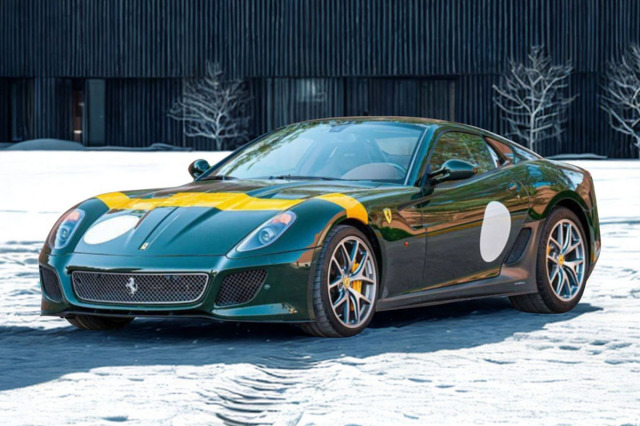 ** 予約商品 ** BBR1880MV 1/18 Ferrari 599 GTO 2010 Verde Abetone with Yellow stripe Limited 27pcs（ケース付）