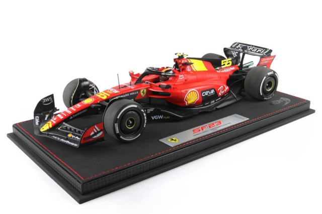 BBR 231855BDIE 1/18 Ferrari SF-23 Italy GP Monza 2023 C.Sainz （ケース付）