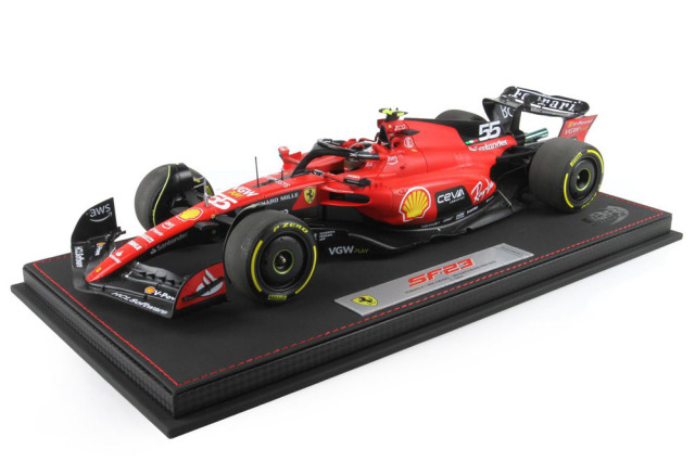 ** 予約商品 ** BBR 231855CDIE 1/18 Ferrari SF-23 Belgium GP SPA-Francorchamps 2023 C.Sainz（ケース付）