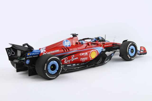 BBR 241816BDIE 1/18 Ferrari SF-24 U.S.A.GP Miami (Azzurro Special