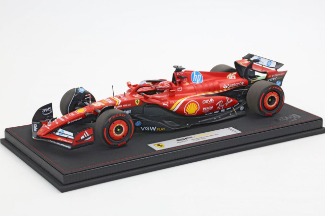 BBR 241816CPOLE 1/18 Ferrari SF-24 Monaco GP 2024 C.Leclerc -Pole Position Tyres Limited 50pcs（ケース付）