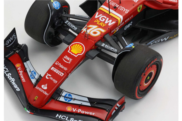 予約商品 ** BBR 241816CPOLE 1/18 Ferrari SF-24 Monaco GP