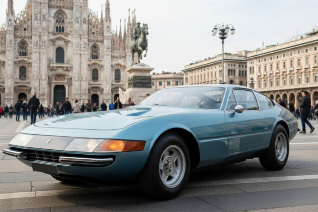 ** 予約商品 ** BBR270D Ferrari 365 GTB/4 Daytona Metallic Light Blue