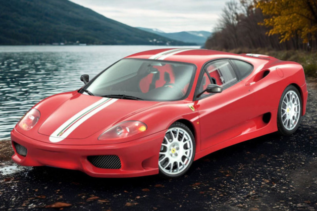 ** 予約商品 ** BBR273A Ferrari 360 Challenge Stradale Rosso Corsa - Italian Stripe