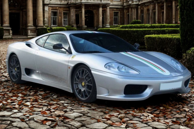 ** 予約商品 ** BBR273D Ferrari 360 Challenge Stradale Argento Nurburgring - Italian stripe