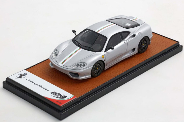 ** 予約商品 ** BBR273D Ferrari 360 Challenge Stradale Argento Nurburgring - Italian stripe Limited 28pcs