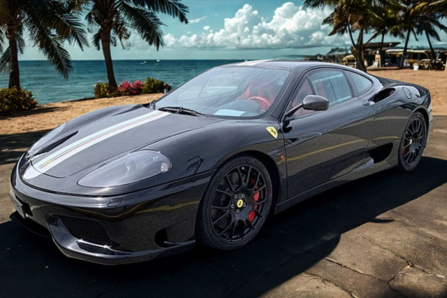 ** 予約商品 ** BBR273E Ferrari 360 Challenge Stradale Nero DS - Italian stripe