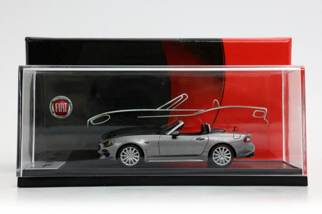 BBRC181C-26 1/43 Fiat 124 Spider Grigio Argento Limited 6pcs